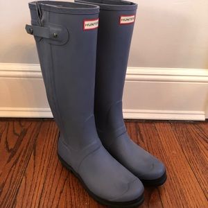 Hunter Rain Boots (Navy/Black Size:9)